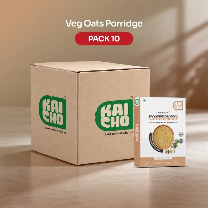 Broccoli & Mushroom Oats Porridge – 10 Pack Bulk Combo