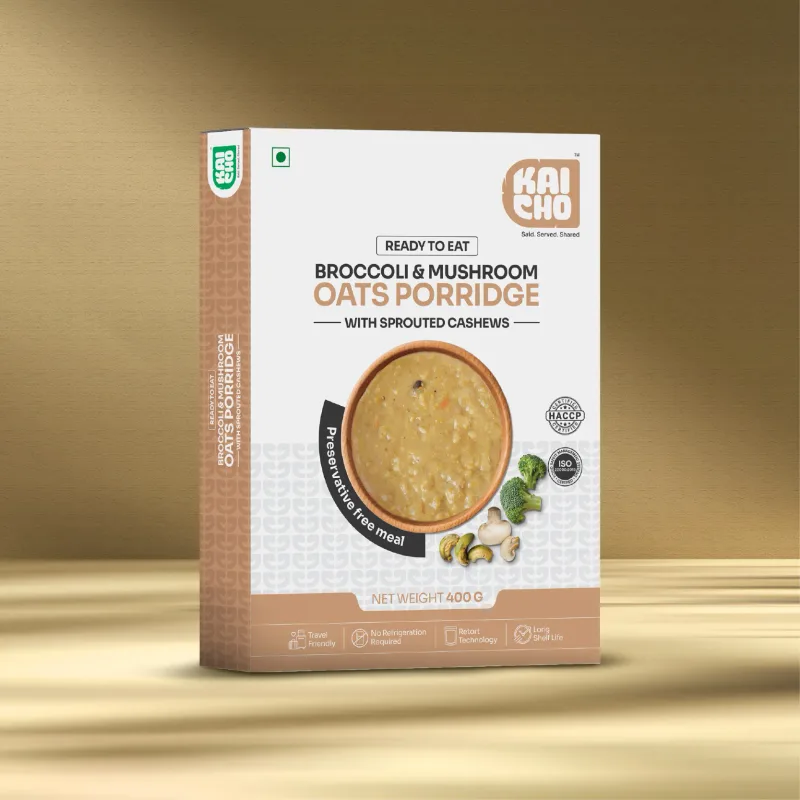 Broccoli & Mushroom Oats Porridge
